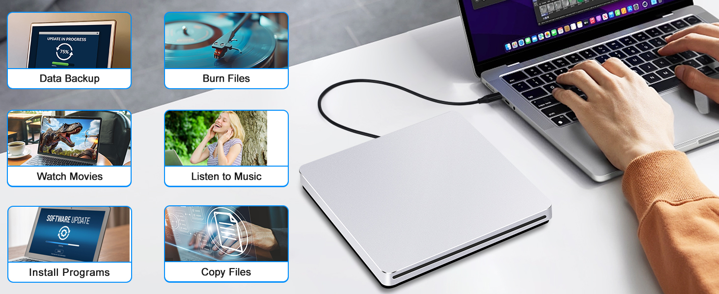 External CD/DVD Drive for Laptop