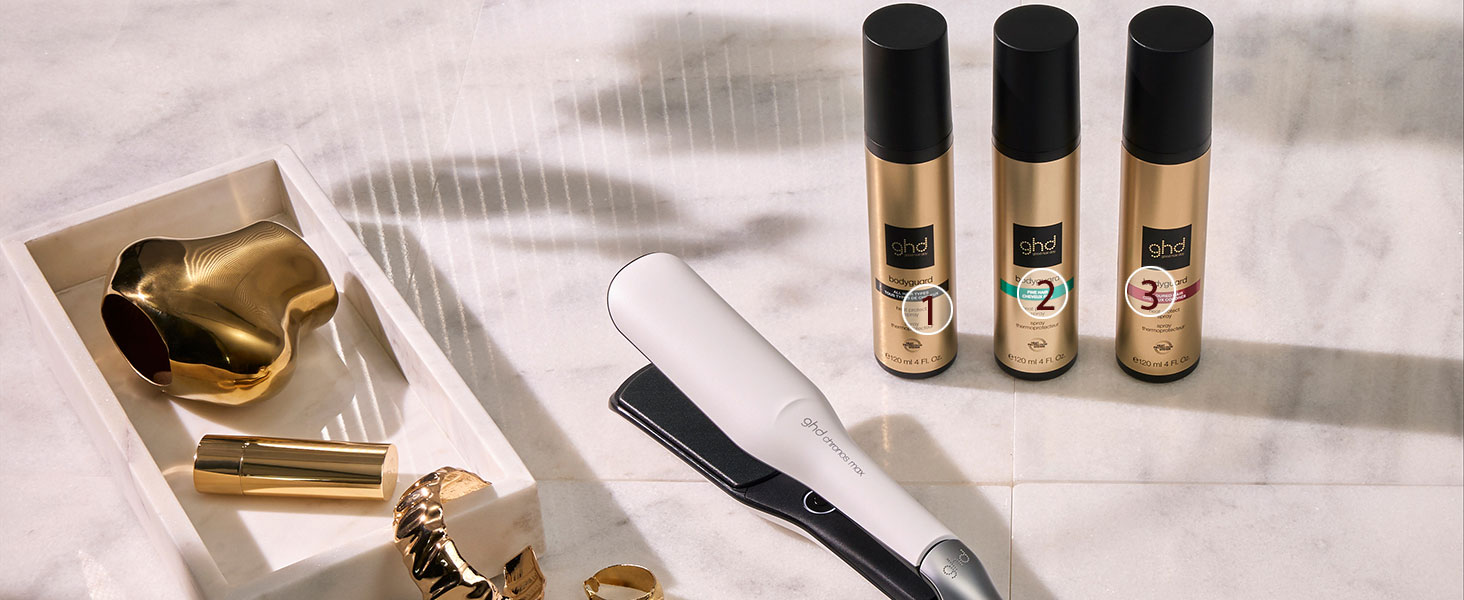 GHD S8M421 Chronos Max 2-inch Styler Professional Flat Iron Hair Straightener - White