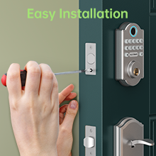 Easy Installation! Features a standard lock design that fits most typical residential doors. No need