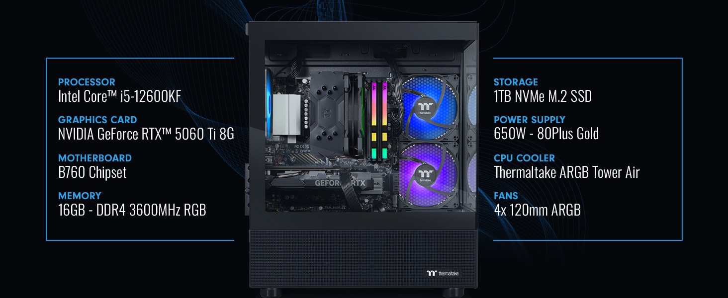 Thermaltake NE i1260T-V170B Gaming Desktop PC