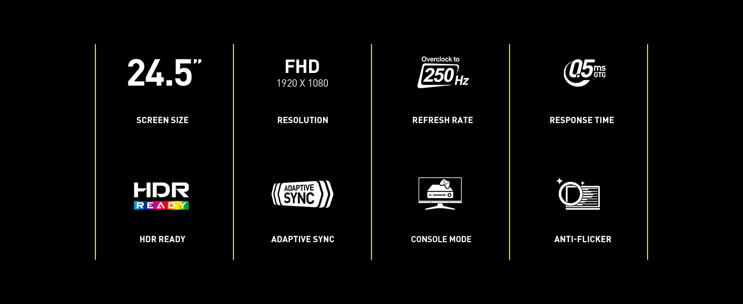 MSI MAG255XFV Gaming Computer Monitor