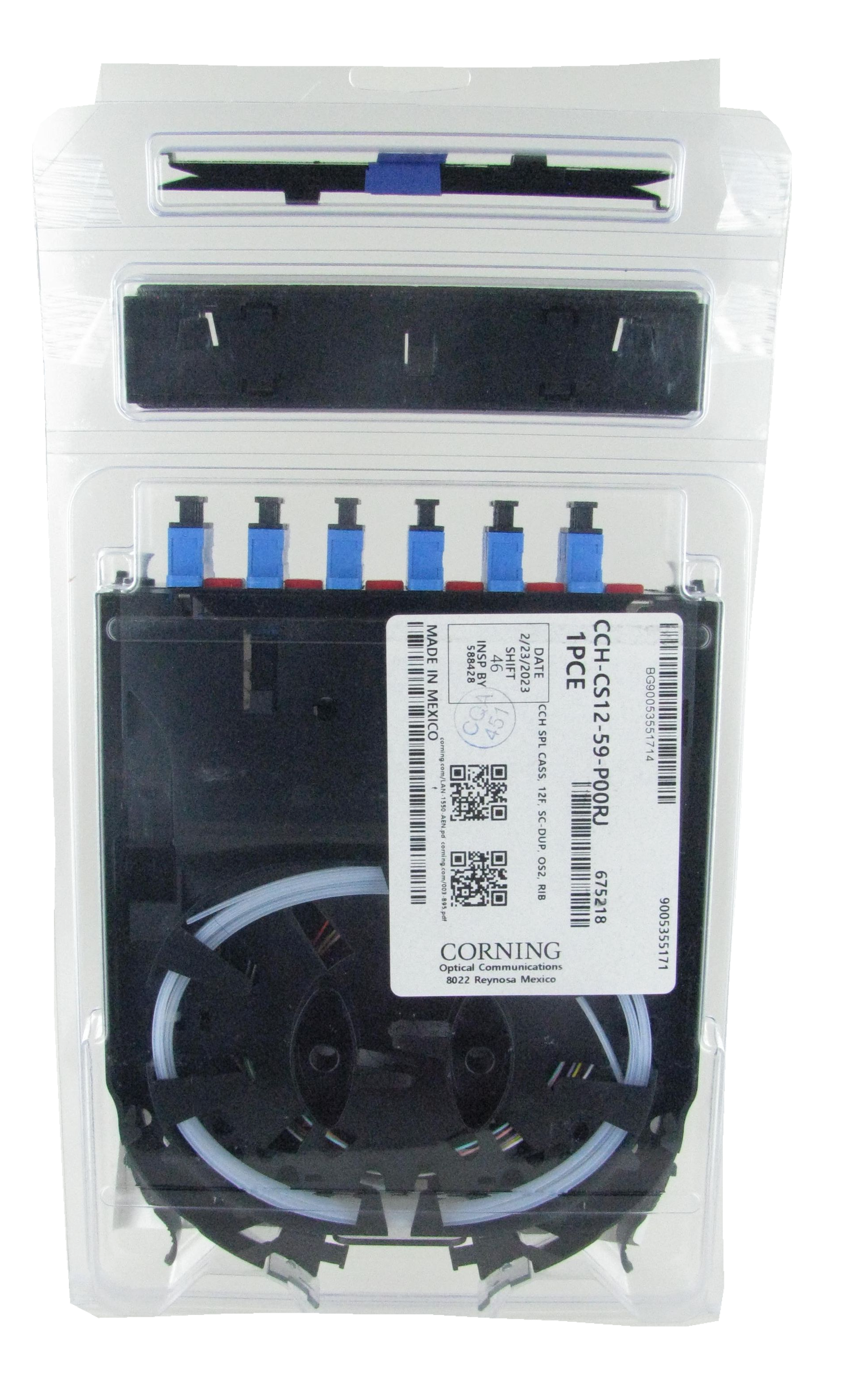 Corning CCH-CS12-59-P00RJ cassette and packaging