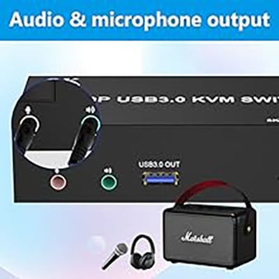 Audio and microphone output