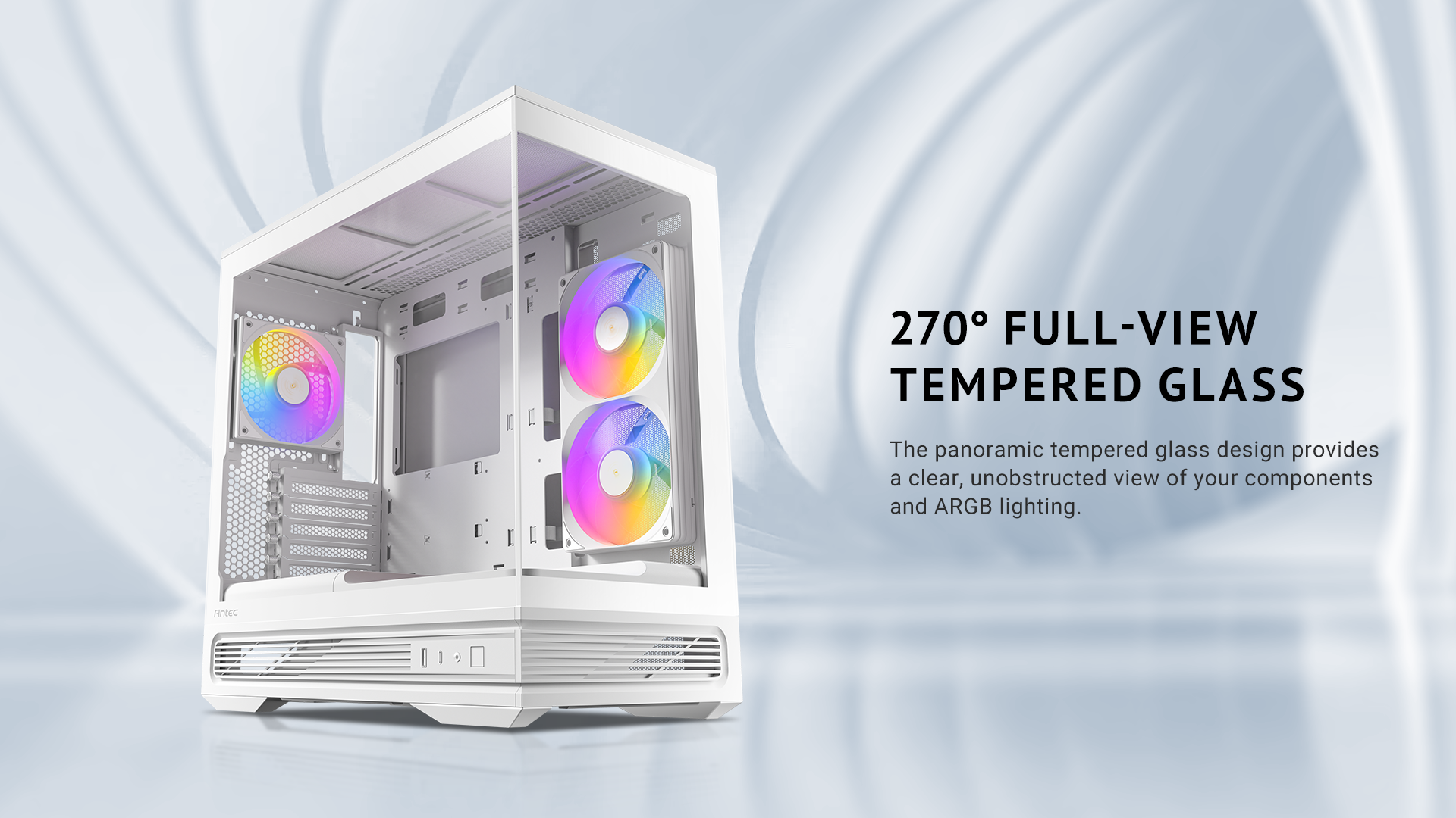 Antec C2M ARGB White Compact MicroATX Case