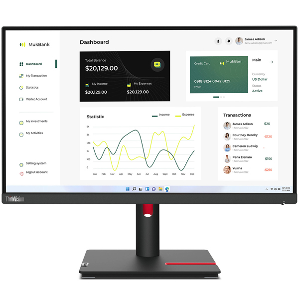Lenovo ThinkVision 23" FHD IPS (1920x1080) Monitor