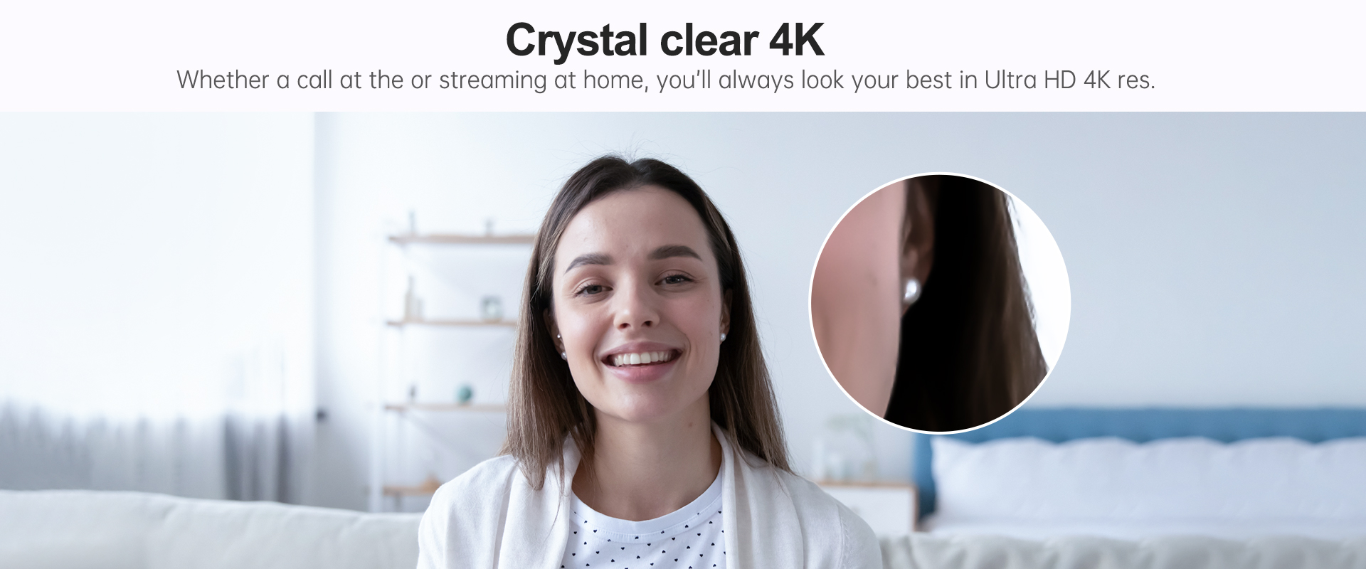AUSDOM UHD 4K Autofocus Webcam with Microphone