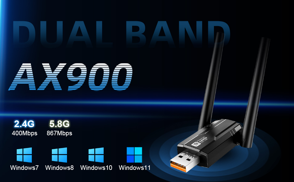 2.4G & 5G dual band (faster and more stable)