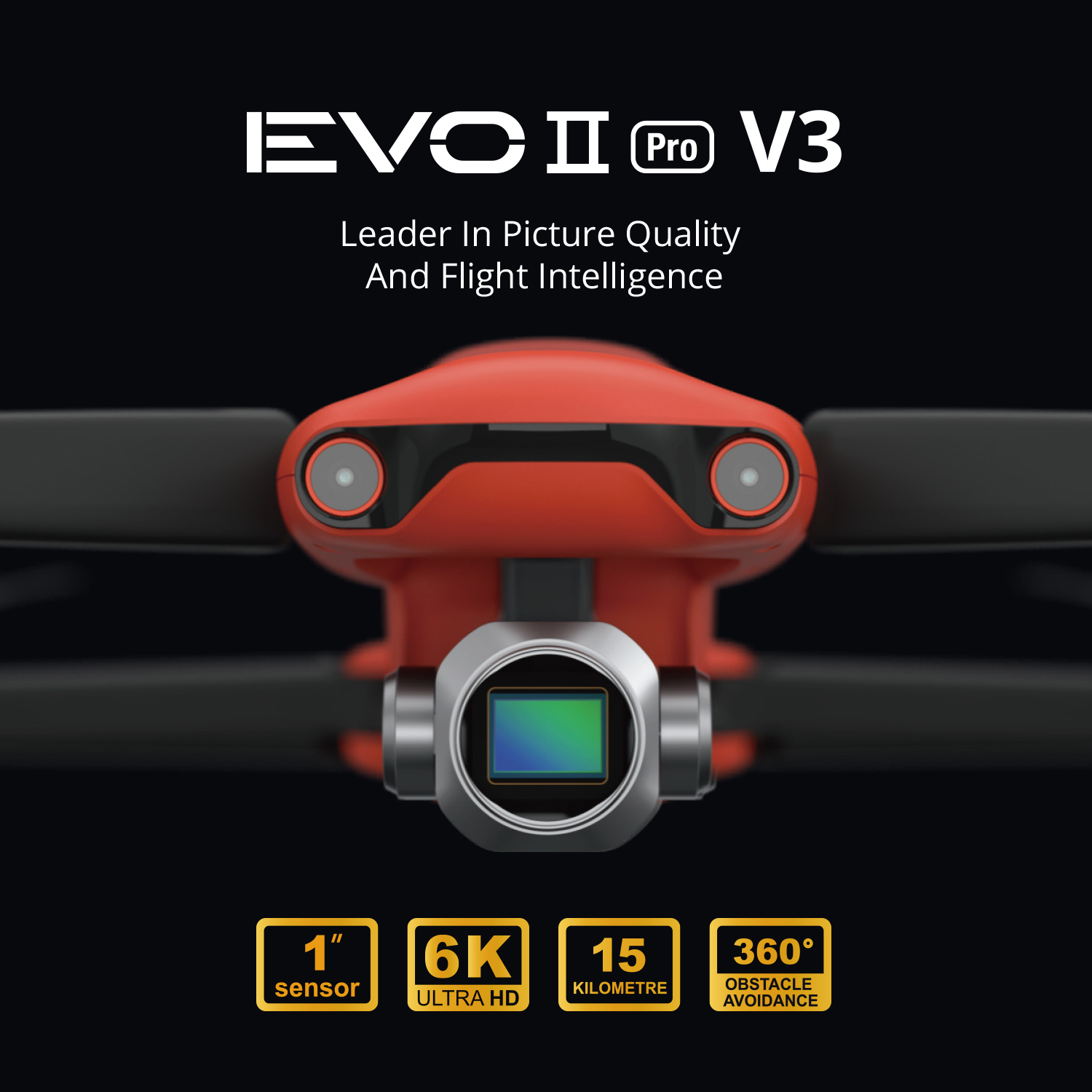 Autel Robotics EVO II Pro V3 6K Camera Drone 12-bit A-Log with 6.4" Smart Controller SE
