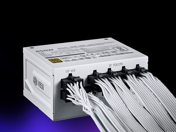 Cooler Master V850 SFX Gold 850W Fully Modular Power Supply White