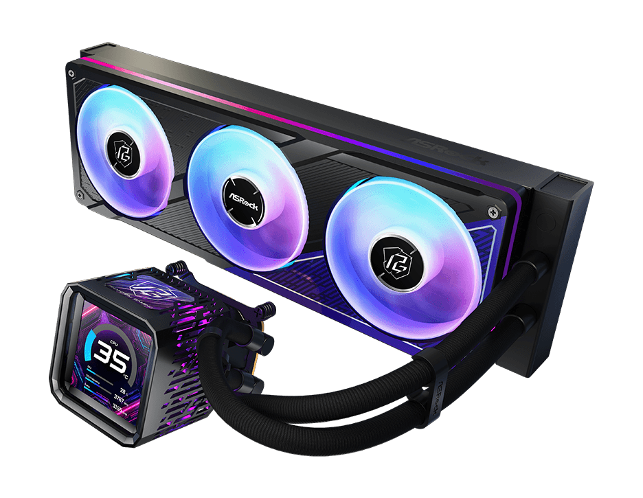 ASRock PHANTOM GAMING 360 LCD AIO Liquid Cooler
