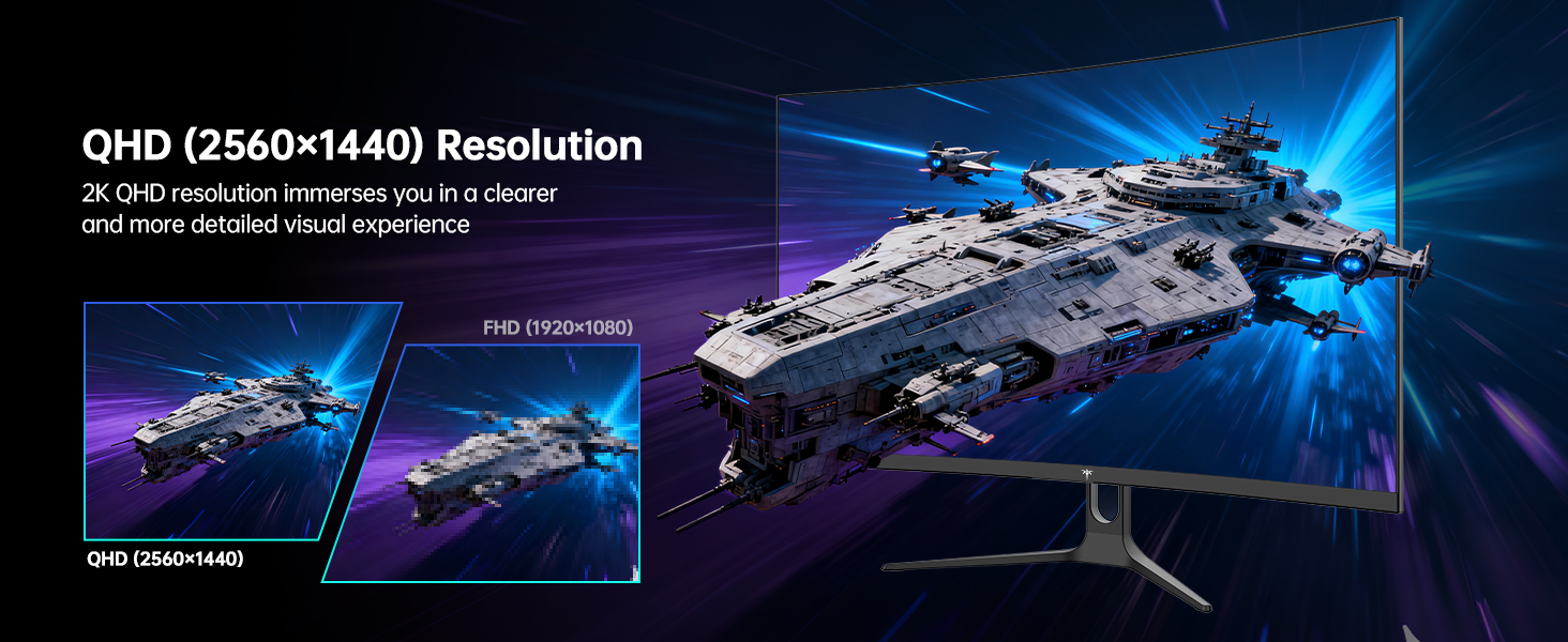 KTC 31.5" 2K QHD Curved Gaming Monitor