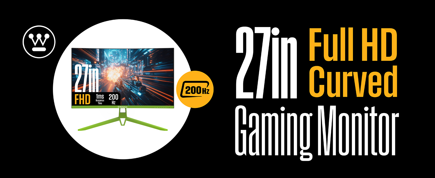 Westinghouse WC27RX6250G Green Full HD Curved Gaming Monitor