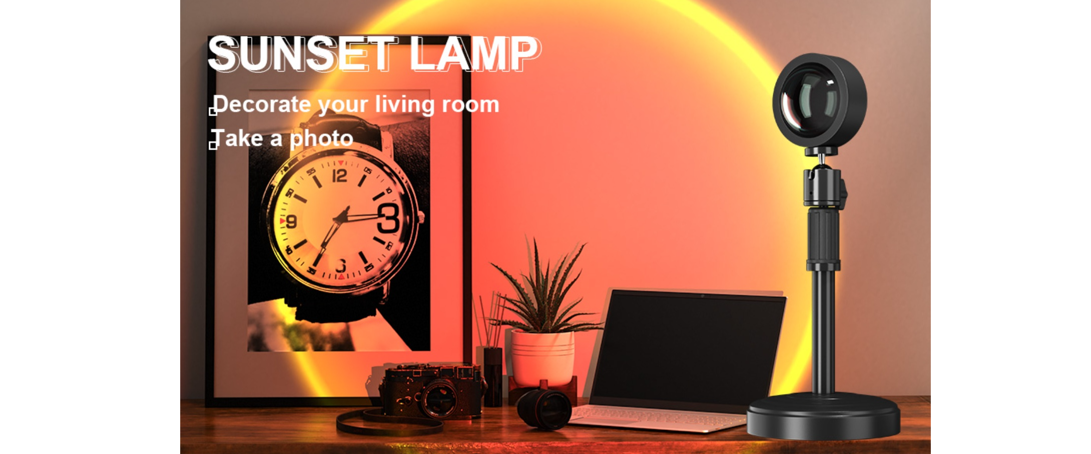 Sunset lamp desktop decor