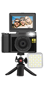 V-Cam-with-video-light-and-mini-tripod