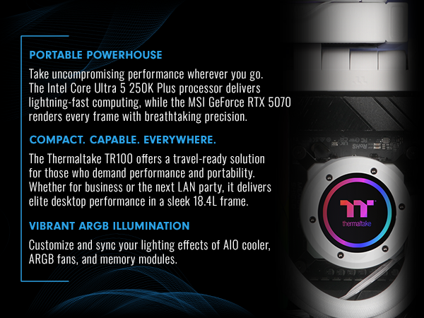 Thermaltake LCGS Traveler u2570H Mini-ITX Gaming PC