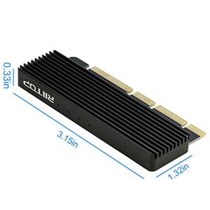 m.2 nvme ssd to pci-e 4x 8x 16x converter adapter card