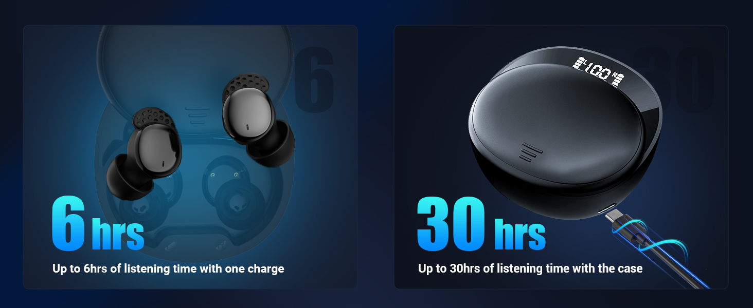 Sleep Headphones, Sleep Earbuds for Side Sleepers, Wireless Earbuds