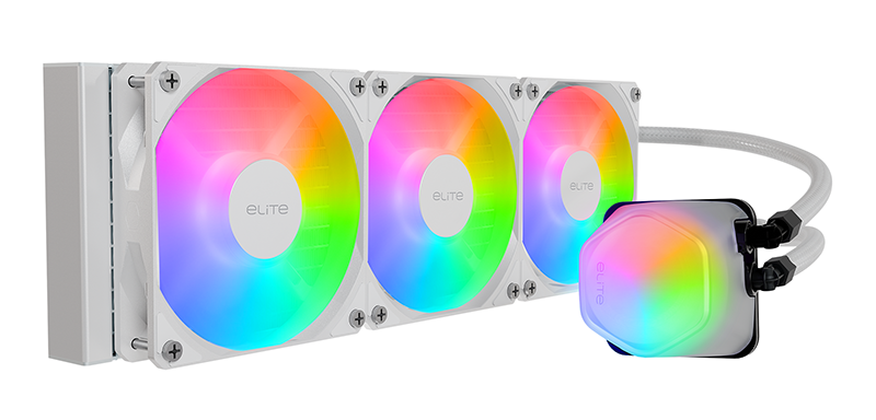 Cooler Master Elite Liquid 360 CPU AIO Cooler - White