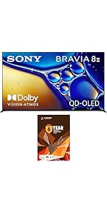 SONY K65XR80M2 Google TV with 6 Year Amber Protection and Screen Cleaner