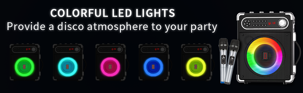 Karaoke Machine with two wireless Microphones