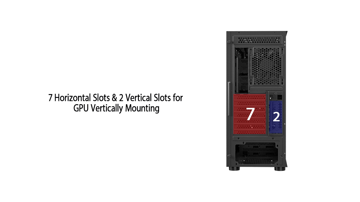 Classico Storage Case ATX Computer Case Mid Tower with 3x140mm &1x