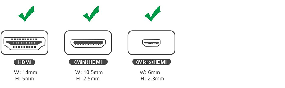 SatelliteSale Digital HDMI Female to Micro HDMI Male Adapter PVC Black ...