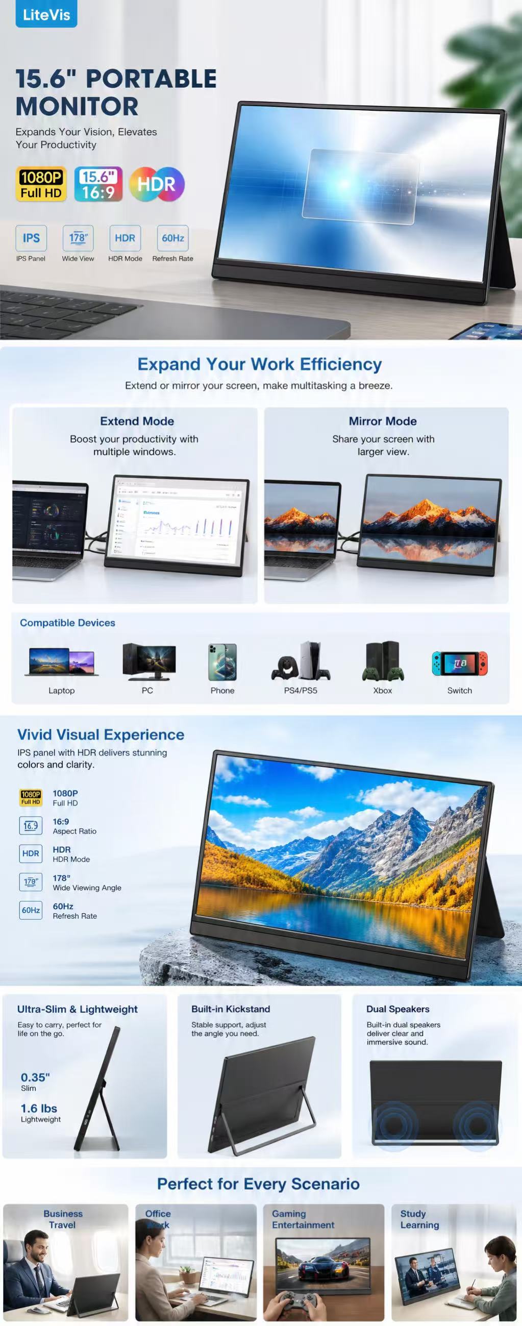 15.6 portable monitor