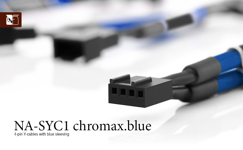 Noctua NA-SYC1 chromax.blue, 4-Pin Y-Cables (Blue) - Newegg.com