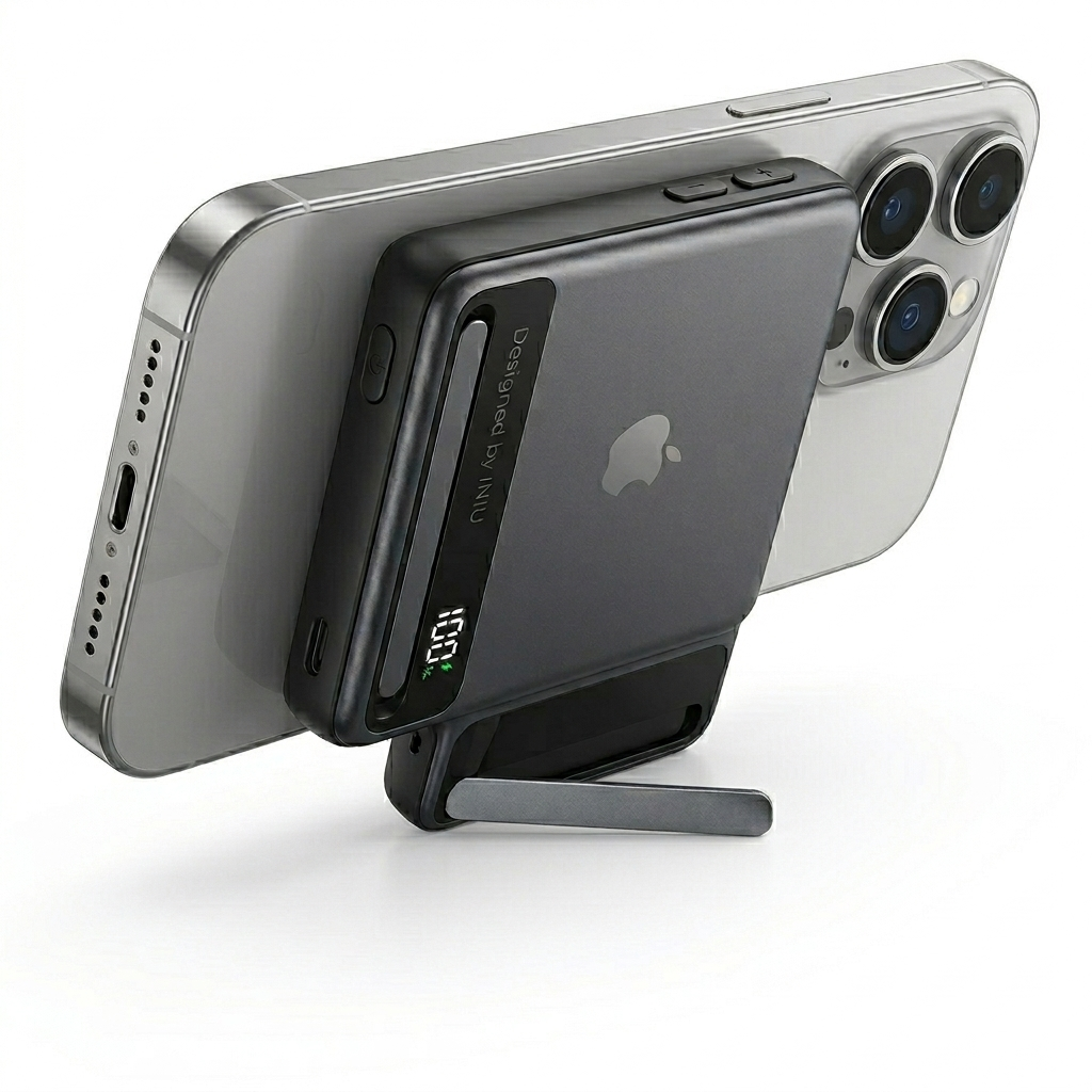 INIU 10,000mAh Magnetic Power Bank with Foldable Stand