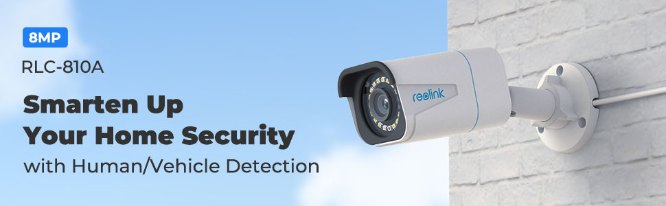 Buy the Reolink RLC-810A 8MP Outdoor Bullet PoE IP Camera with  Person/Vehicle ( RLC-810A ) online 
