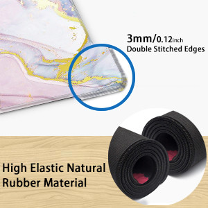 0.03 cm thick double-layer stitched edge, avoid mouse pad wear and tear, durable
