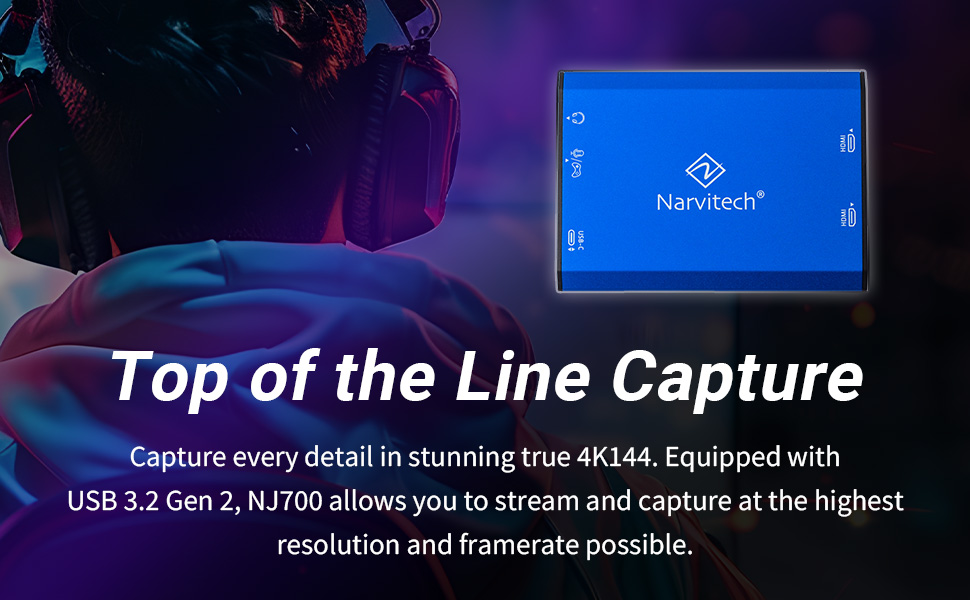 Capture card Top of the Line Capture Streaming Capture True 4K60