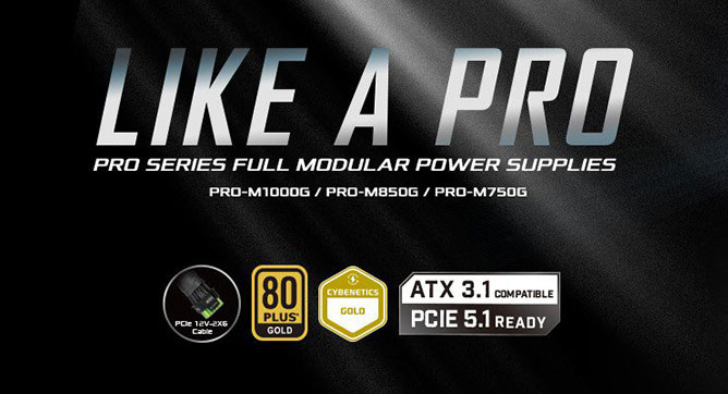 ASRock PRO PRO-M1000G 1000W Power Supply