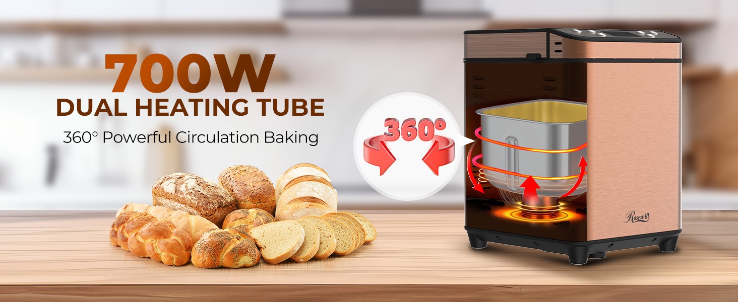 Rosewill 25-in-1 Automatic Bread Maker Machine