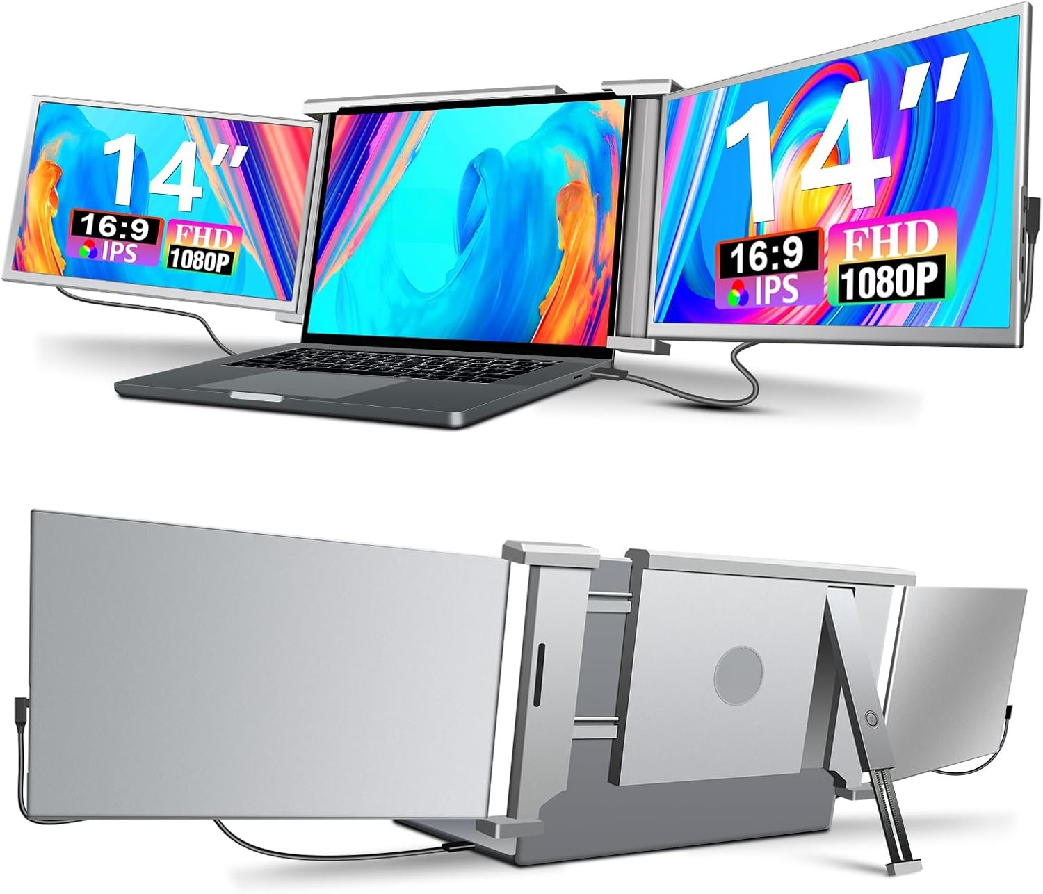 Triple Portable Laptop Monitor