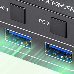 4-Port USB 3.0 with 5Gbps Supports 5Gbps data transfer speed , can transfer files in Seconds,Much fa