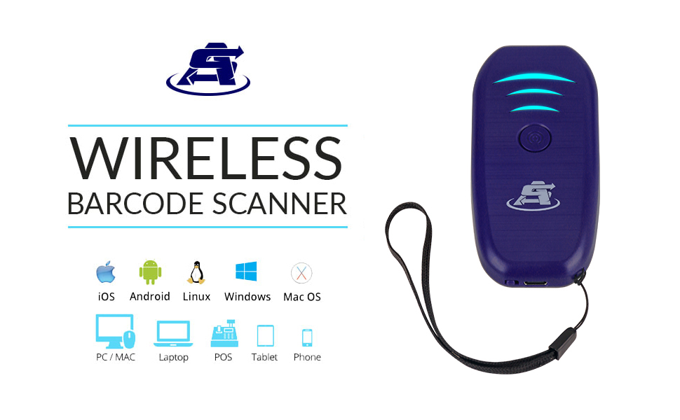  ScanAvenger Wireless Portable 1D&2D with Stand Bluetooth  Barcode Scanner: Hand Scanner 3-in-1, Cordless, Rechargeable Scan Gun for  Inventory - USB Bar Code/QR Reader (1D&2D with Next Gen Stand) : Office