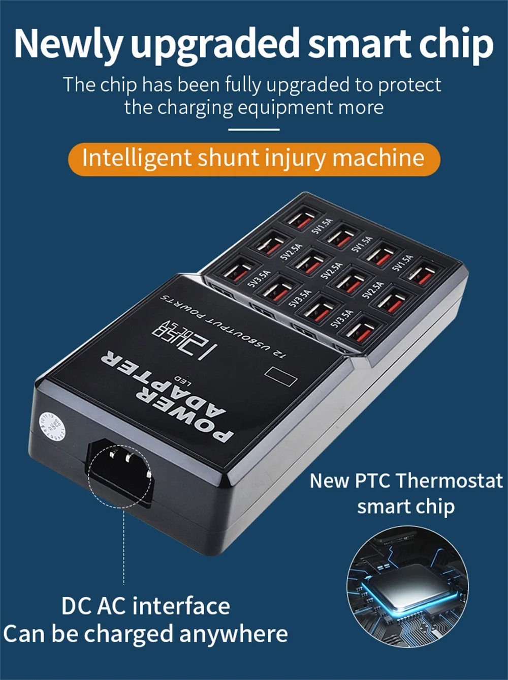 Charger Adapter Splitter
