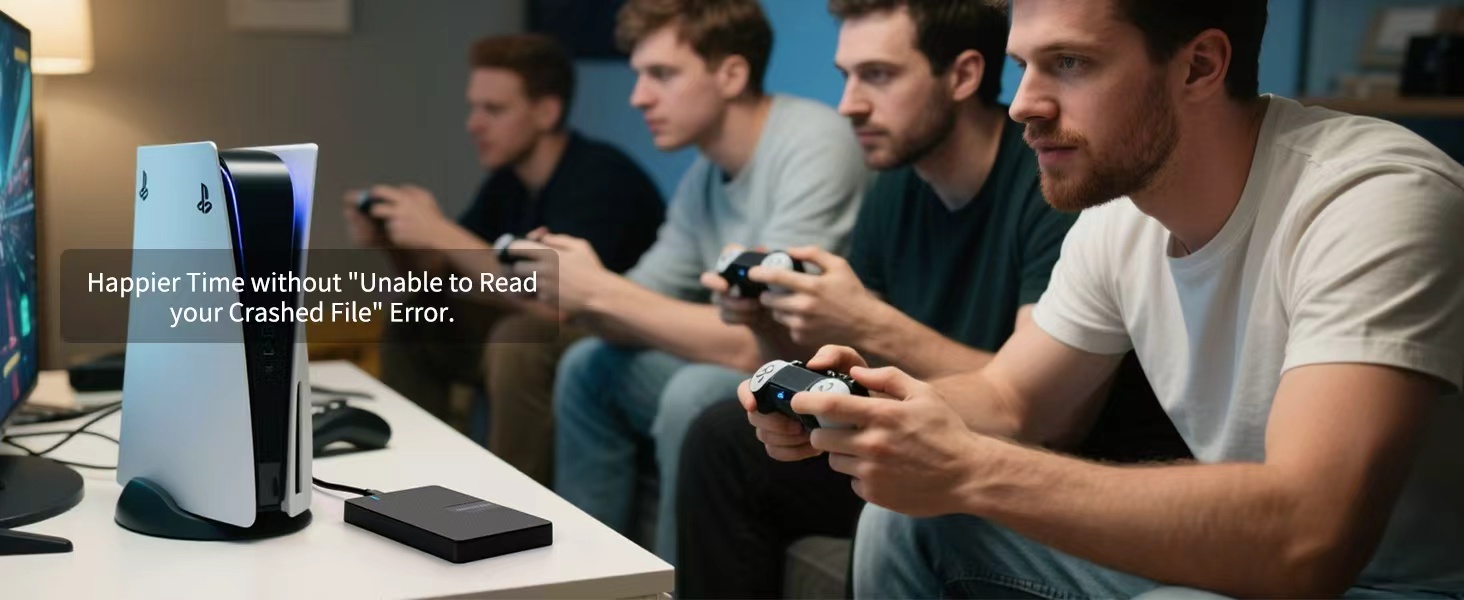 USB-C External Hard Drive Enclosure 2.5'' HDD SSD for sata - 6Gbps Tool-Free Case