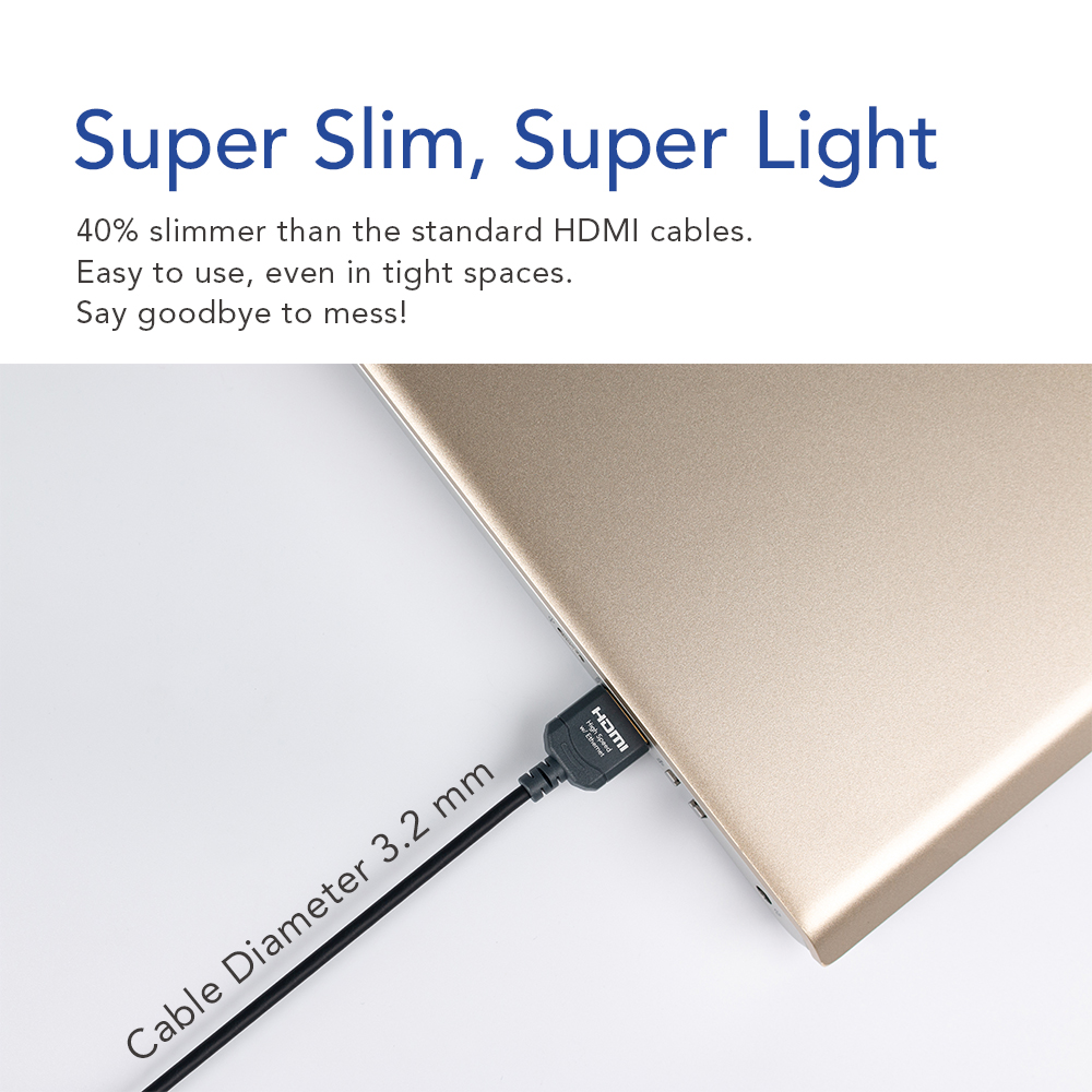 Avier PREMIUM Fit! Slim HDMI Cable 03