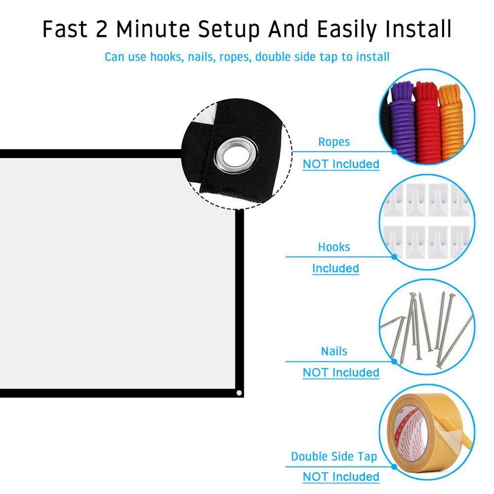 easy installation projector screen