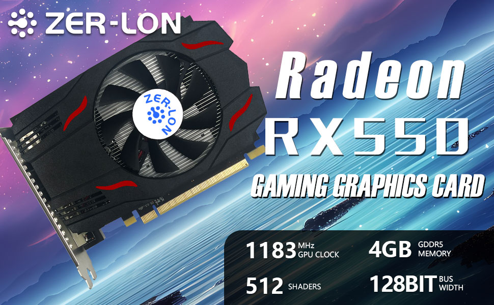 RX 550 4G Graphics Card