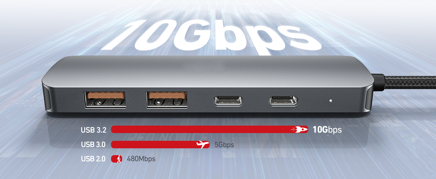 4-Port USB 3.2/USB C Hub