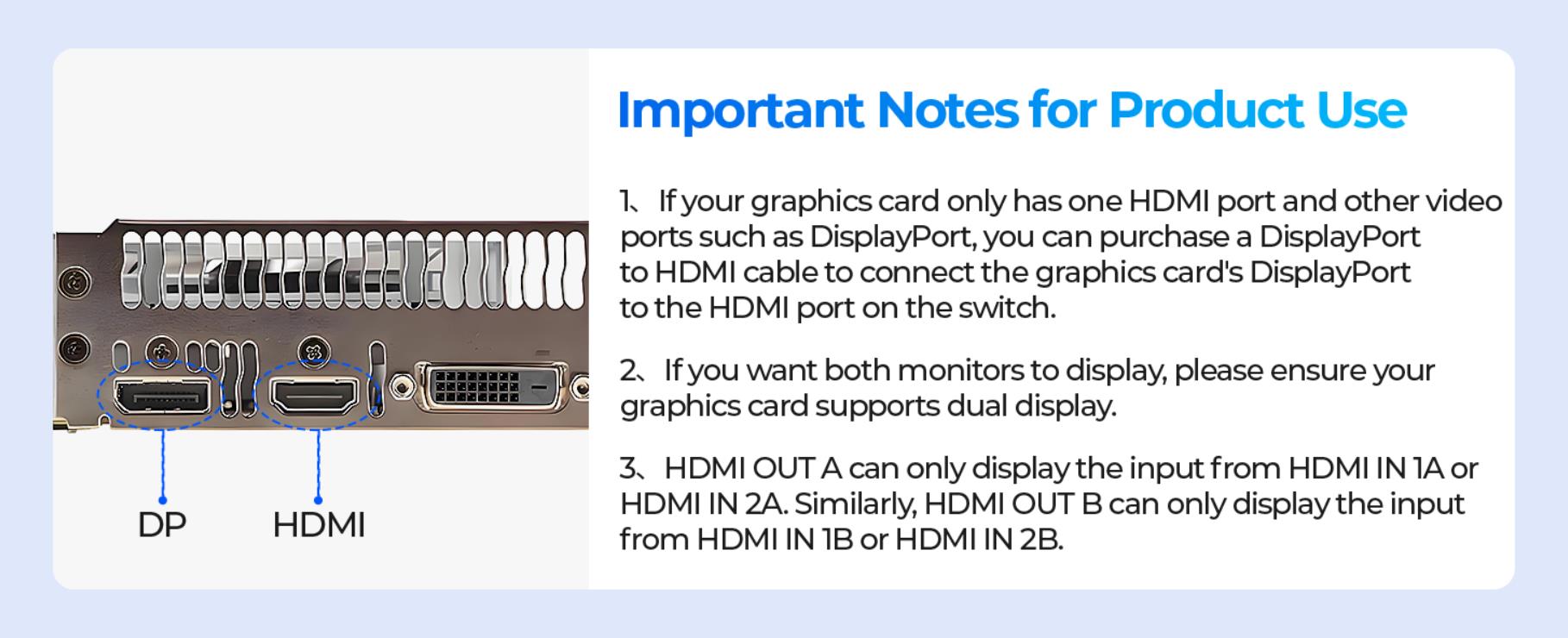 USB 3.0 HDMI KVM Switch 2 Monitors 2 Computers, 8K@60Hz 2 Ports Dual Monitor HDMI KVM Switch