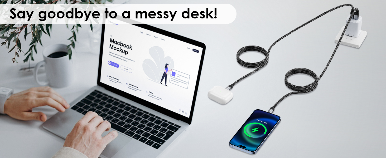 Say goodbye to a messy desk !