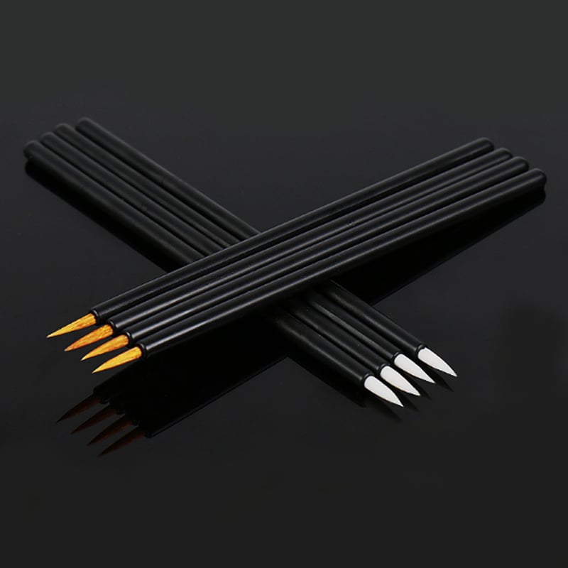 Black Handle 50pcs Disposable Eyeliner Brush