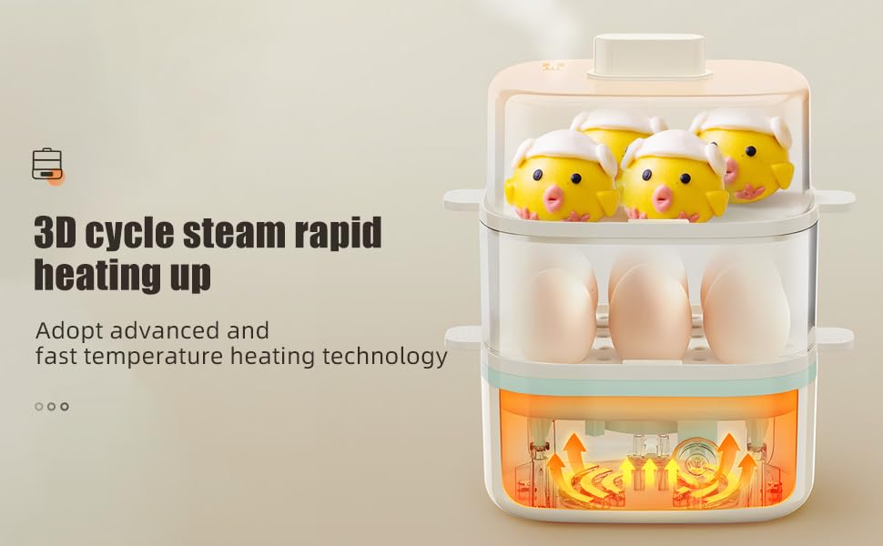 Rapid heating with circulating steam