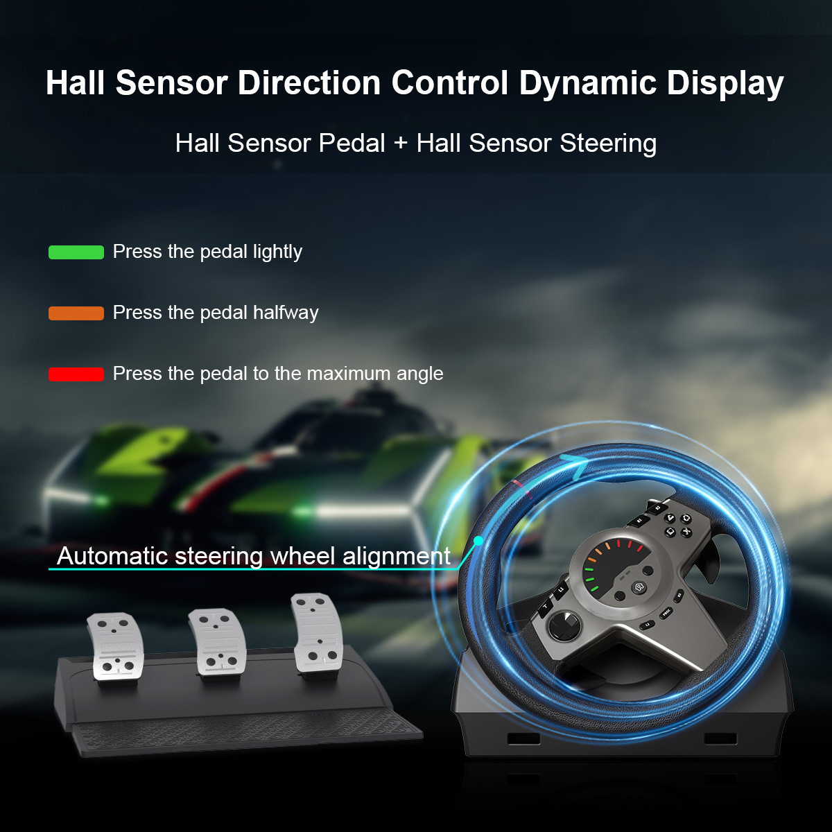 Hall Sensor Direction Control Dynamic Display
