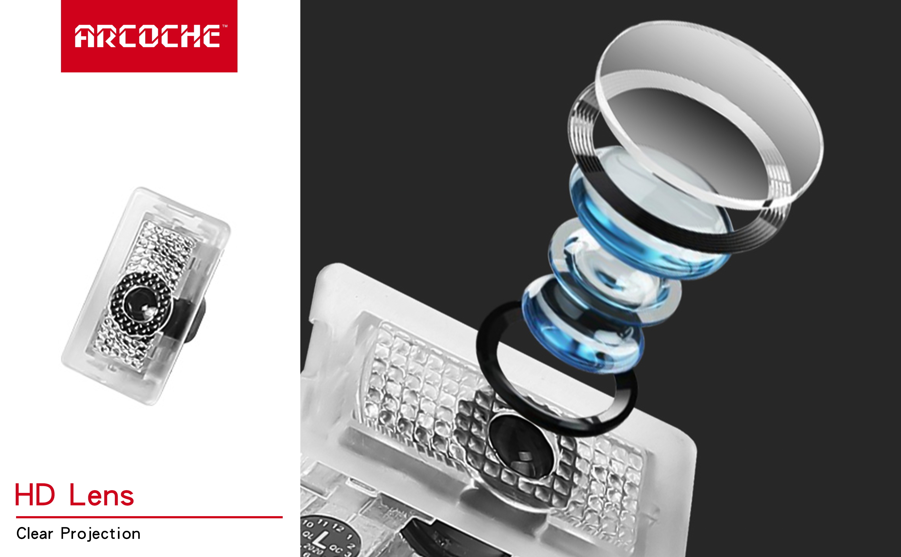 Tesla Model 3 LED Logo Projector Puddle Lights