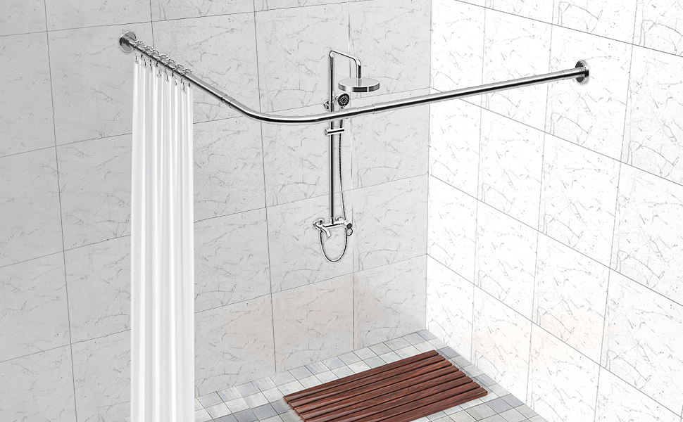 Misounda Shower curtain rod, you can have a more comfortable and private shower experience in any se